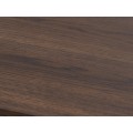 Art deco obdĺžnikov&yacute; rozkladac&iacute; jed&aacute;lensk&yacute; st&ocirc;l Linia v tmavej hnedej farbe so zlat&yacute;mi detailmi 180-280 cm