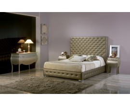 Modern&aacute; čal&uacute;nen&aacute; posteľ Leonor s chesterfield pre&scaron;&iacute;van&iacute;m 150-180cm