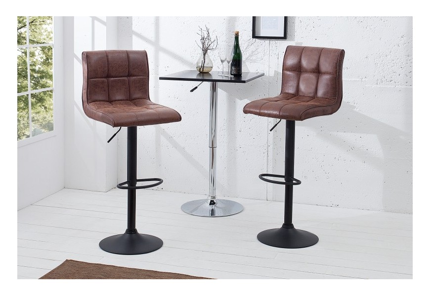 Dizajnov&aacute; barov&aacute; stolička Modena 95-115cm vintage brown