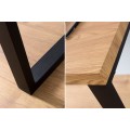 Dizajnov&yacute; modern&yacute; pracovn&yacute; st&ocirc;l 128cm čierna/dub