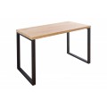 Dizajnov&yacute; modern&yacute; pracovn&yacute; st&ocirc;l 128cm čierna/dub