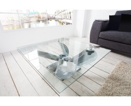 &Scaron;t&yacute;lov&yacute; konferenčn&yacute; stol&iacute;k Helice I v tvare lodnej skrutky v striebornom preveden&iacute; 85cm