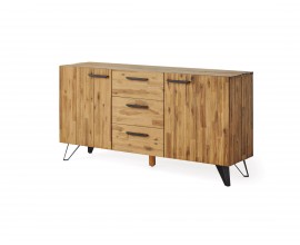 Industri&aacute;lny luxusn&yacute; pr&iacute;born&iacute;k Anselmo z mas&iacute;vneho dreva 160cm