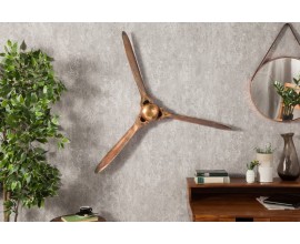 Zliatinov&aacute; industri&aacute;lna interi&eacute;rov&aacute; ozdoba vrtuľa Folnord 90 cm meden&aacute; farba