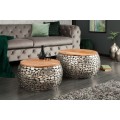 Extravagantn&yacute; set dvoch konferenčn&yacute;ch stol&iacute;kov Riverstone strieborn&aacute;