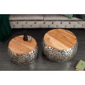 Extravagantn&yacute; set dvoch konferenčn&yacute;ch stol&iacute;kov Riverstone strieborn&aacute;