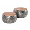Extravagantn&yacute; set dvoch konferenčn&yacute;ch stol&iacute;kov Riverstone strieborn&aacute;