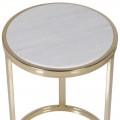 Art-deco set okr&uacute;hlych pr&iacute;ručn&yacute;ch stol&iacute;kov Charm 46 cm