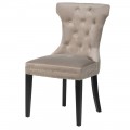 Luxusn&aacute; chesterfield jed&aacute;lensk&aacute; stolička Kilbride II 91cm siv&aacute;