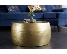 Orientálny konferenčný stolík Hammerblow Orient 60cm v zlatej farbe