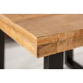 Industri&aacute;lny dizajnov&yacute; konferenčn&yacute; stol&iacute;k Steele Craft z mangov&eacute;ho dreva &scaron;tvorcov&eacute;ho tvaru 60cm