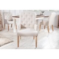 Chesterfield vidiecka &scaron;t&yacute;lov&aacute; jed&aacute;lensk&aacute; stolička Silloth I s b&eacute;žov&yacute;m poťahom 104cm