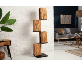 Koloni&aacute;lna vysok&aacute; stojaca lampa Euphoria z naplaven&eacute;ho dreva 154cm