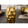 Modern&yacute; okr&uacute;hly pr&iacute;ručn&yacute; stol&iacute;k Siliguri s kladivkov&yacute;m povrchom v zlatom odtieni 30cm