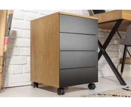 Industri&aacute;lny vkusn&yacute; pr&iacute;ručn&yacute; stol&iacute;k Westford na kolieskach do pracovne so &scaron;tyrmi z&aacute;suvkami 61cm