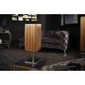 Modern&aacute; stoln&aacute; lampa Paris s l&aacute;tkov&yacute;m tienidlom zlatej farby 43cm
