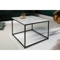 Art-deco &scaron;t&yacute;lov&yacute; konferenčn&yacute; stol&iacute;k Elements Blanc z le&scaron;ten&eacute;ho mramoru 50cm