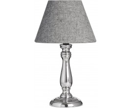 Chr&oacute;mov&aacute; stoln&aacute; lampa Fewlson rustik&aacute;lna 37cm