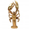 Štýlový zlatý dekoračný rak Langosta v Art-deco štýle