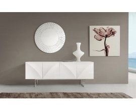 Modern&yacute; leskl&yacute; biely &scaron;tvordverov&yacute; pr&iacute;born&iacute;k VITO 200cm