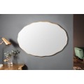 Art-deco modern&eacute; ov&aacute;lne n&aacute;stenn&eacute; zrkadlo Simplifica vo vkusnom r&aacute;me 100cm