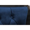Z&aacute;mock&aacute; chesterfield stolička Eleanor v modrej farbe zo zamatu 97cm