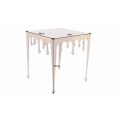 Art-deco pr&iacute;ručn&yacute; stol&iacute;k Liquid Line zlatej farby z kovu 50cm