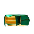 Úložný priestor luxusnej komody Diamond Emerald zdobený plátkovým zlatom