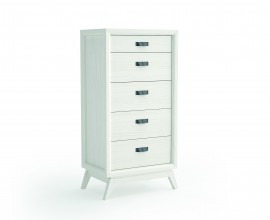 Luxusn&aacute; elegantn&aacute; komoda Rodas z mas&iacute;vneho dreva s piatimi z&aacute;suvkami 127cm