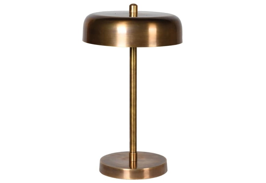 Exkluzívna zlatá stolná lampa Brassia z mosadze vo vintage šýtle
