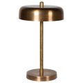Exkluzívna zlatá stolná lampa Brassia z mosadze vo vintage šýtle