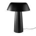 Moderná čierna stolná lampa Vita Naturale z kovu
