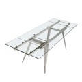 Luxusn&yacute; rozkladac&iacute; jed&aacute;lensk&yacute; st&ocirc;l Urbano sklenen&yacute; 160-240cm