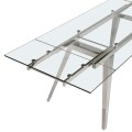 Luxusn&yacute; rozkladac&iacute; jed&aacute;lensk&yacute; st&ocirc;l Urbano sklenen&yacute; 160-240cm