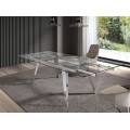 Luxusn&yacute; rozkladac&iacute; jed&aacute;lensk&yacute; st&ocirc;l Urbano sklenen&yacute; 160-240cm