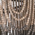 Luxusn&yacute; okr&uacute;hly vintage luster Counside s ozdobn&yacute;mi kor&aacute;lkami a kovom v starozlatej farbe 125cm 