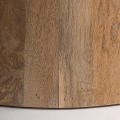 Luxusn&yacute; modern&yacute; konferenčn&yacute; stol&iacute;k Malen vo vidieckom &scaron;t&yacute;le z mas&iacute;vneho dreva v hnedej farbe s ov&aacute;lnou podstavou 150 cm