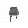 Dizajnov&aacute; stolička Timeless Comfort striebro &scaron;ed&aacute;