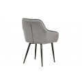 Dizajnov&aacute; stolička Timeless Comfort striebro &scaron;ed&aacute;