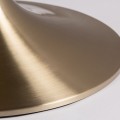 Luxusn&yacute; art deco okr&uacute;hly jed&aacute;lensk&yacute; st&ocirc;l Rebecca s čiernou kamennou vrchnou doskou a nohou v zlatej farbe 120 cm