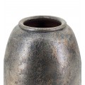 Dizajnov&aacute; vintage v&aacute;za Masiela z terakoty s metalickou povrchovou &uacute;pravou v zlatej farbe s tmavou patinou 48 cm