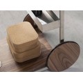 Luxusn&yacute; modern&yacute; serv&iacute;rovac&iacute; voz&iacute;k Urbano s dvomi policami a dizajnov&yacute;mi hned&yacute;mi dreven&yacute;mi detailmi 91 cm