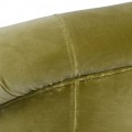 Dizajnov&eacute; modern&eacute; otočn&eacute; kreslo Sage so zamatov&yacute;m olivovo zelen&yacute;m poťahom a čiernou kovovou nohou 96 cm