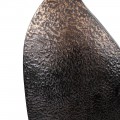 Dizajnov&aacute; vintage bronzov&aacute; lampa Sentar s kovovou nohou s patinou a b&eacute;žov&yacute;m ľanov&yacute;m tienidlom 77 cm 