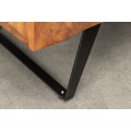 Dizajnov&aacute; barov&aacute; mas&iacute;vna dvojdverov&aacute; skrinka Viento v art deco &scaron;t&yacute;le v hnedej farbe 120 cm