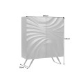 Dizajnov&aacute; barov&aacute; mas&iacute;vna dvojdverov&aacute; skrinka Viento v art deco &scaron;t&yacute;le v hnedej farbe 120 cm