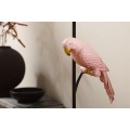 Dizajnov&aacute; stoln&aacute; lampa Parrot so &scaron;tvorcovou podstavou a dekor&aacute;ciou v podobe ružov&eacute;ho papag&aacute;ja 75 cm