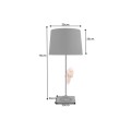 Dizajnov&aacute; stoln&aacute; lampa Parrot so &scaron;tvorcovou podstavou a dekor&aacute;ciou v podobe ružov&eacute;ho papag&aacute;ja 75 cm