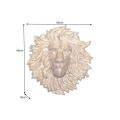Dizajnov&aacute; art deco n&aacute;stenn&aacute; dekor&aacute;cia Lion z kovu v podobe leva v zlatej farbe s glamour n&aacute;dychom 58 cm