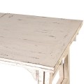 Vidiecky rozkladac&iacute; obdĺžnikov&yacute; jed&aacute;lensk&yacute; st&ocirc;l Ston v bielej farbe z mas&iacute;vneho dreva s rustik&aacute;lnym n&aacute;dychom 340 cm